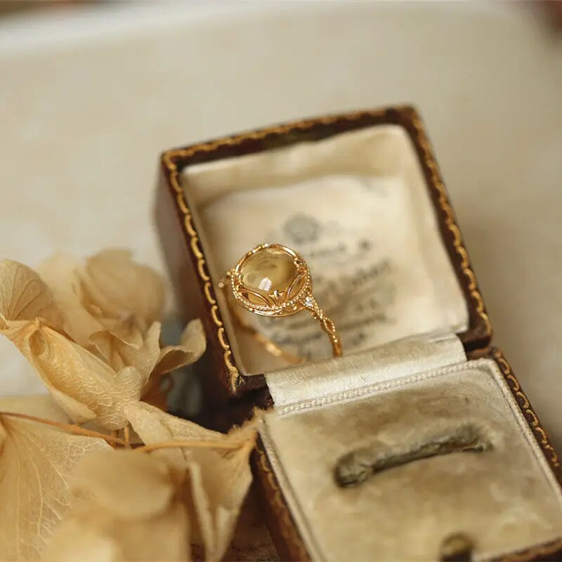 Citrine Sterling Silver Ring