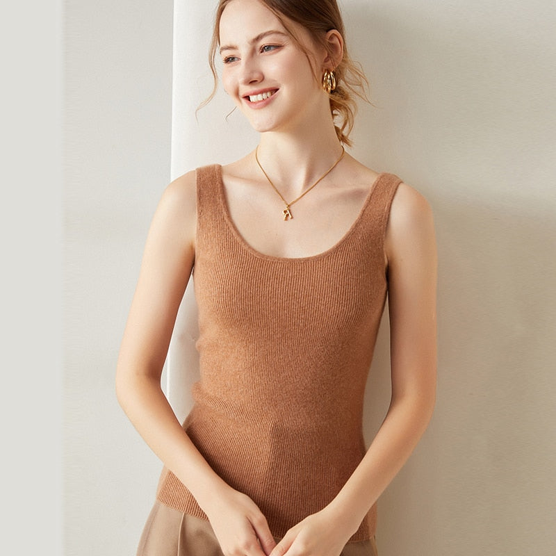 Cashmere Knitted Tank