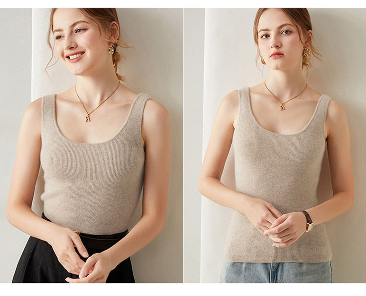 Cashmere Knitted Tank